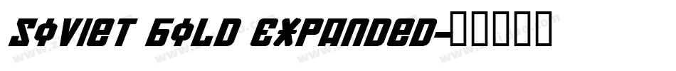 Soviet Bold Expanded字体转换